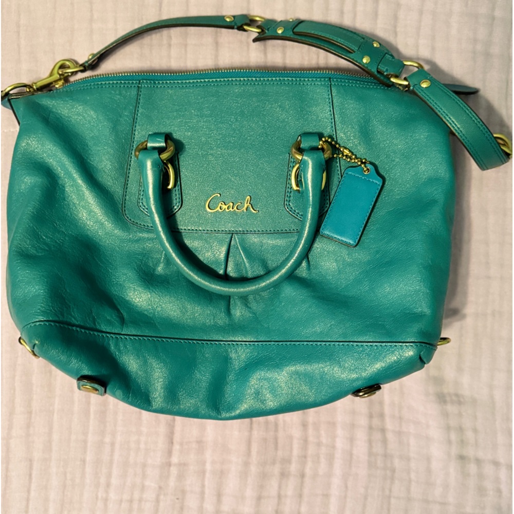 Beautiful Teal Coach bag